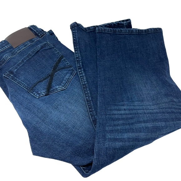 Axel Mens Slim Boot Dark Wash Stretch Denim Blue Jeans Size 40 Waist 29 Length - Picture 14 of 15